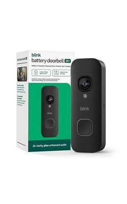 Blink 2K+ Wireless Doorbell (Newest) Video Doorbell 2K, Motion 2-Way Audio NEW