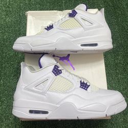 Jordan Metallic Purple 4s size 12 VNDS
