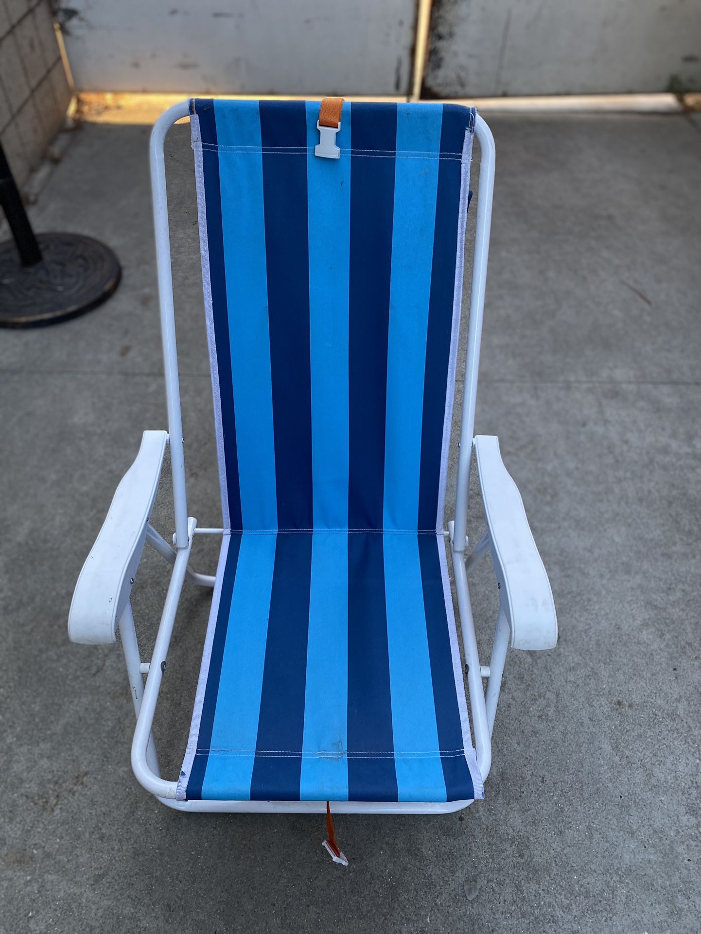 Backpack Folding Beach Chair Blue