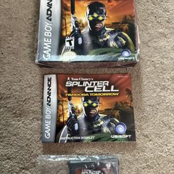Tom Clancy's Splinter Cell: Pandora Tomorrow - Nintendo Game Boy Advance GBA Complete