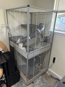 Two story ferret/rodent cage enclosure