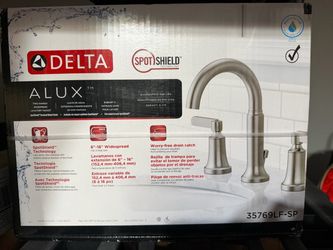 Delta Alux Two-Handle Widespread Bathroom Faucet