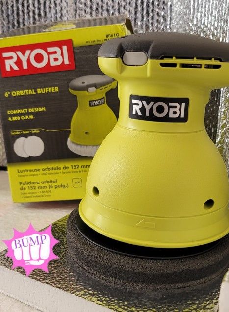 RYOBI 0.5 Amp Corded 6 in. Orbital Buffer/Polisher (**NEW**)