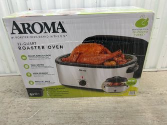Aroma 22 Qt Electric Roaster Oven w/ High Dome Lid – ART-732SBH