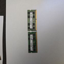 Laptop memory DDR4 32gb Samsung 16gb 2Rx8-PC4-3200A-SE1-11