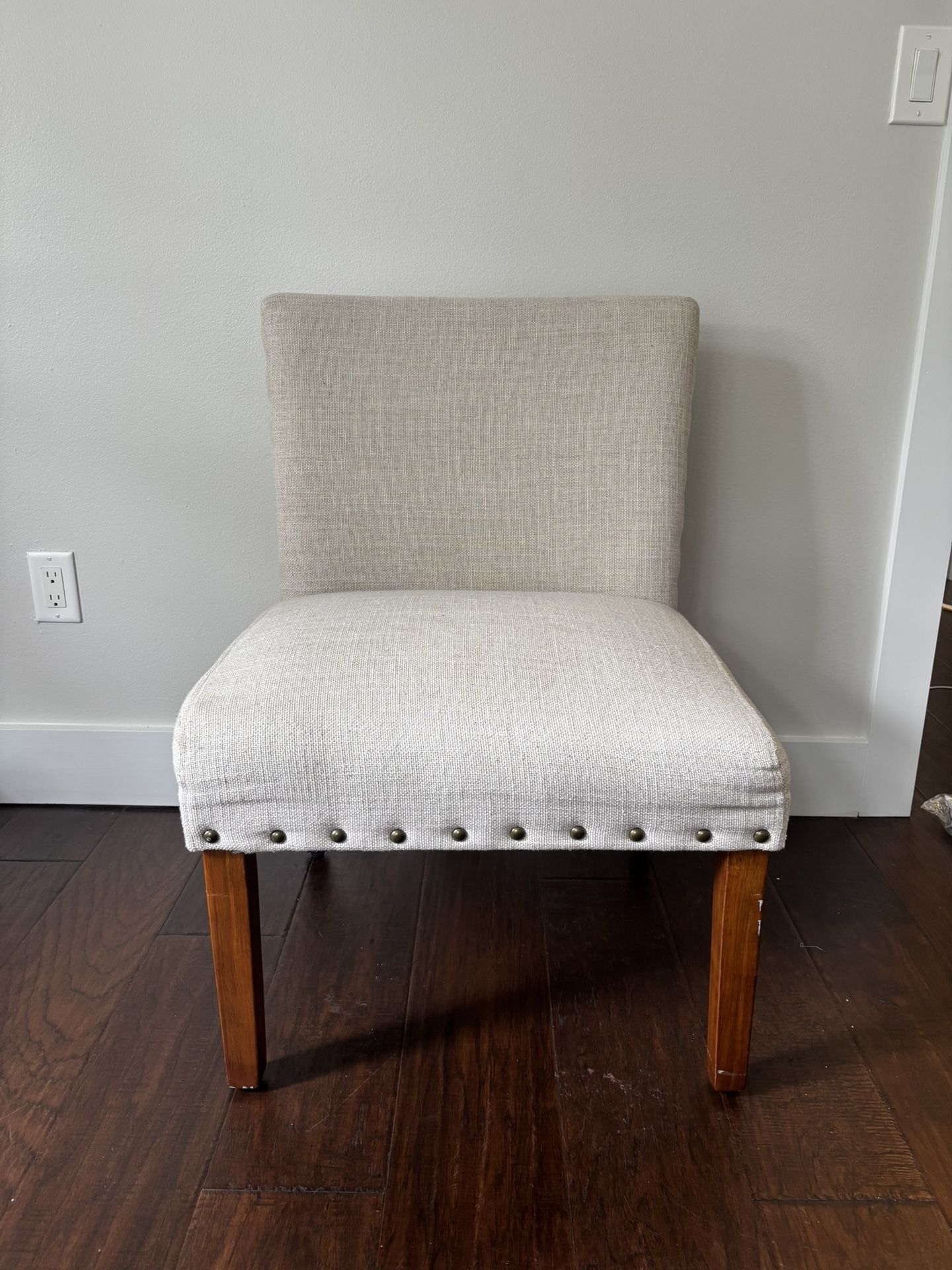 Beige Linen Weave Chair