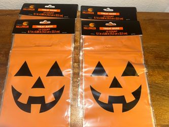 Halloween Jack-O-Lantern Treat Bags 4 Packs