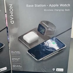 2 NOMAD BASE STATIONS WIRELESS CHARGING DOCK IPHONE/ APPLE WATCH