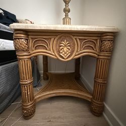 Vintage Coffee Table With Marble 