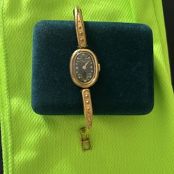 Rare Vintage Women’s Mechanical Wristwatch. Gold Plated. Working Perfectly. 