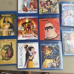 Disney Blurays 8.00 Each