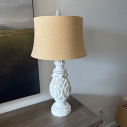 Farmhouse Lamp With Pottery Barn Shade
