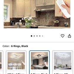 LED Light Fixture With Remote 