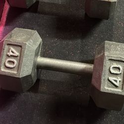 1 40 Lb Dumbbell 