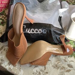 Slip-On Mesh 4” High Heels New