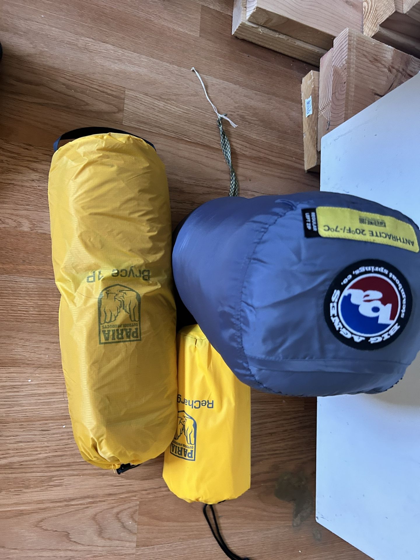 Camping Sleeping Bag Tent And Sleeping Matt