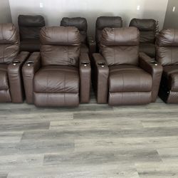 Theatre Reclining Electrical Chairs - Fully Functional With Aux Input 