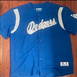 True Fan LA Dodgers Jersey8 2XL Blue Stitched Baseball MLB