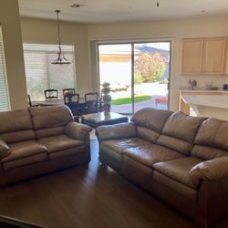 Creative Leather Sofa and Loveseat