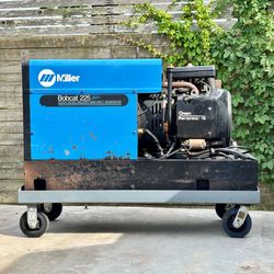 Miller Bobcat 225G Plus 8000 Watt Gas Welding / Power Generator