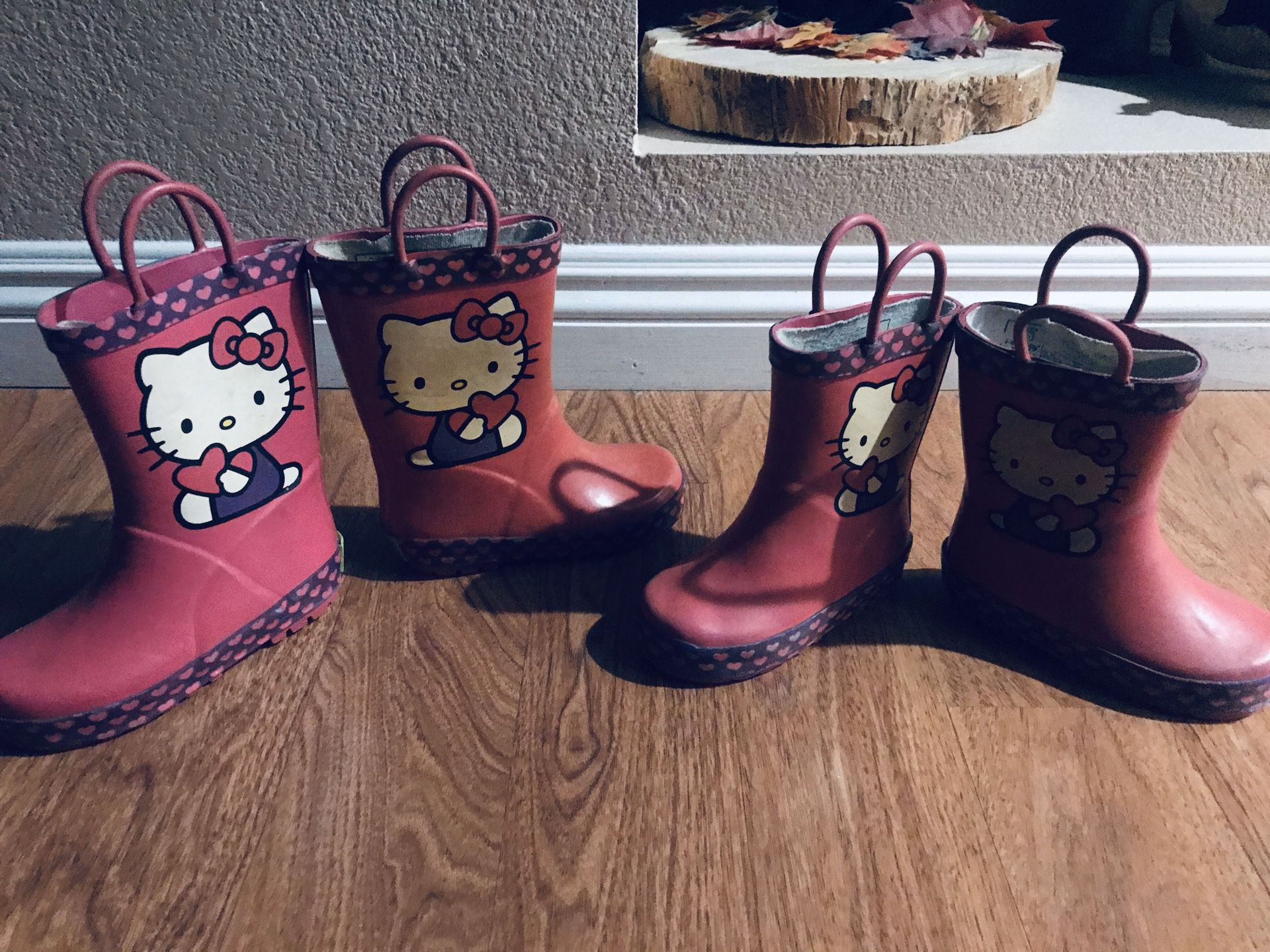 Rain ☔️ Girls Hello kiddy boots