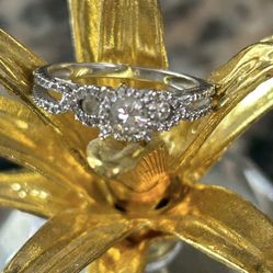 White Gold Diamond Engagement Ring -Jareds   OBO 