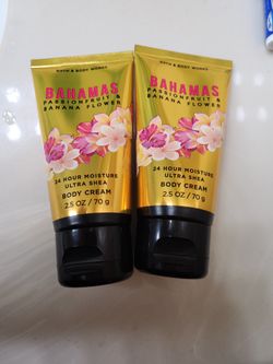NEW (2)Bath & Body Works Bahamas Passionfruit & Banana Flower Body Cream 