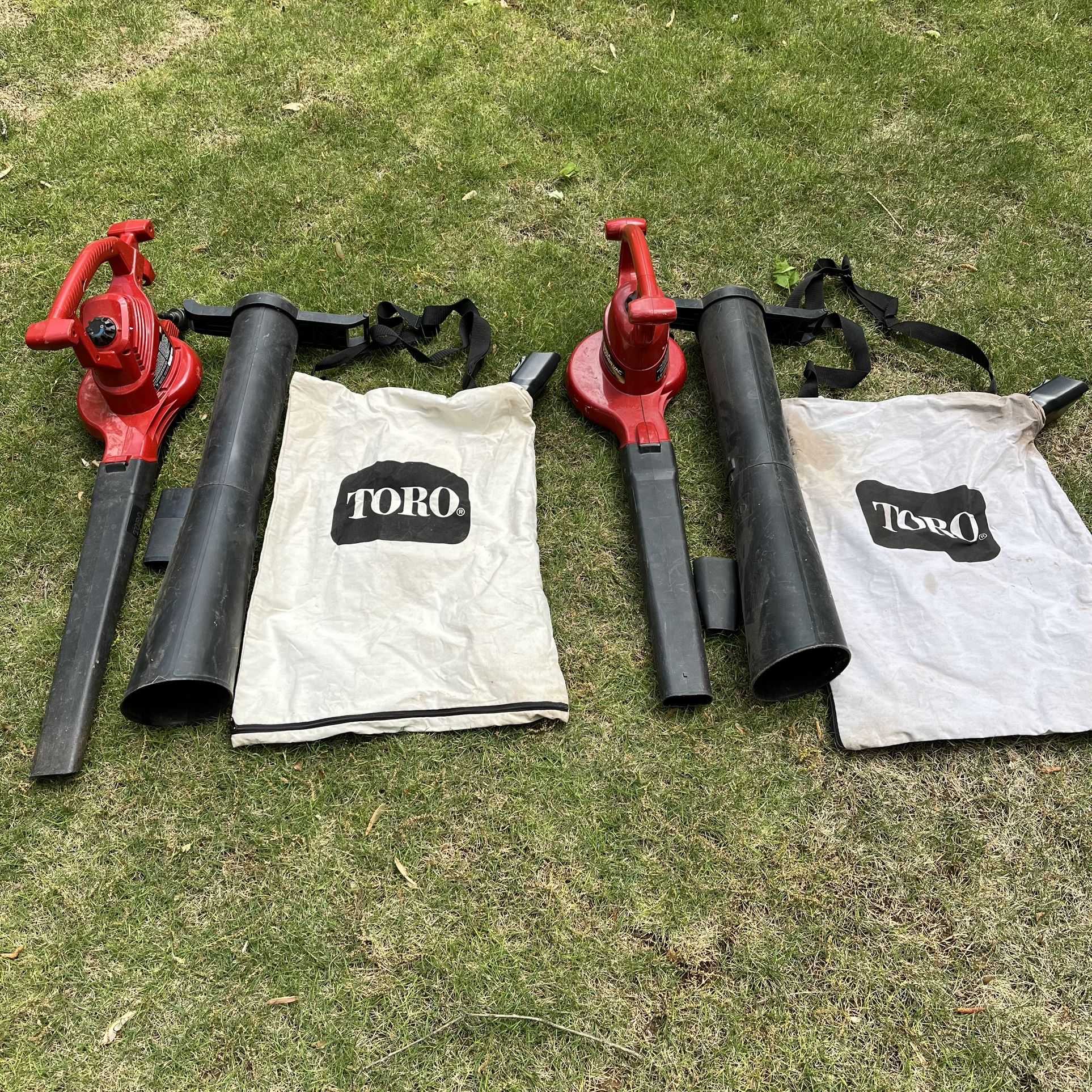 Toro electric leaf blower vacuums ($35 each)