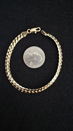 14k yellow solid gold bracelet