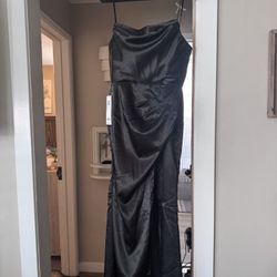 Azazie Halsey Black Formal Dress