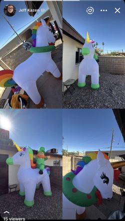 Inflatable Unicorn Set - 9 ft + 5 ft + 4 ft