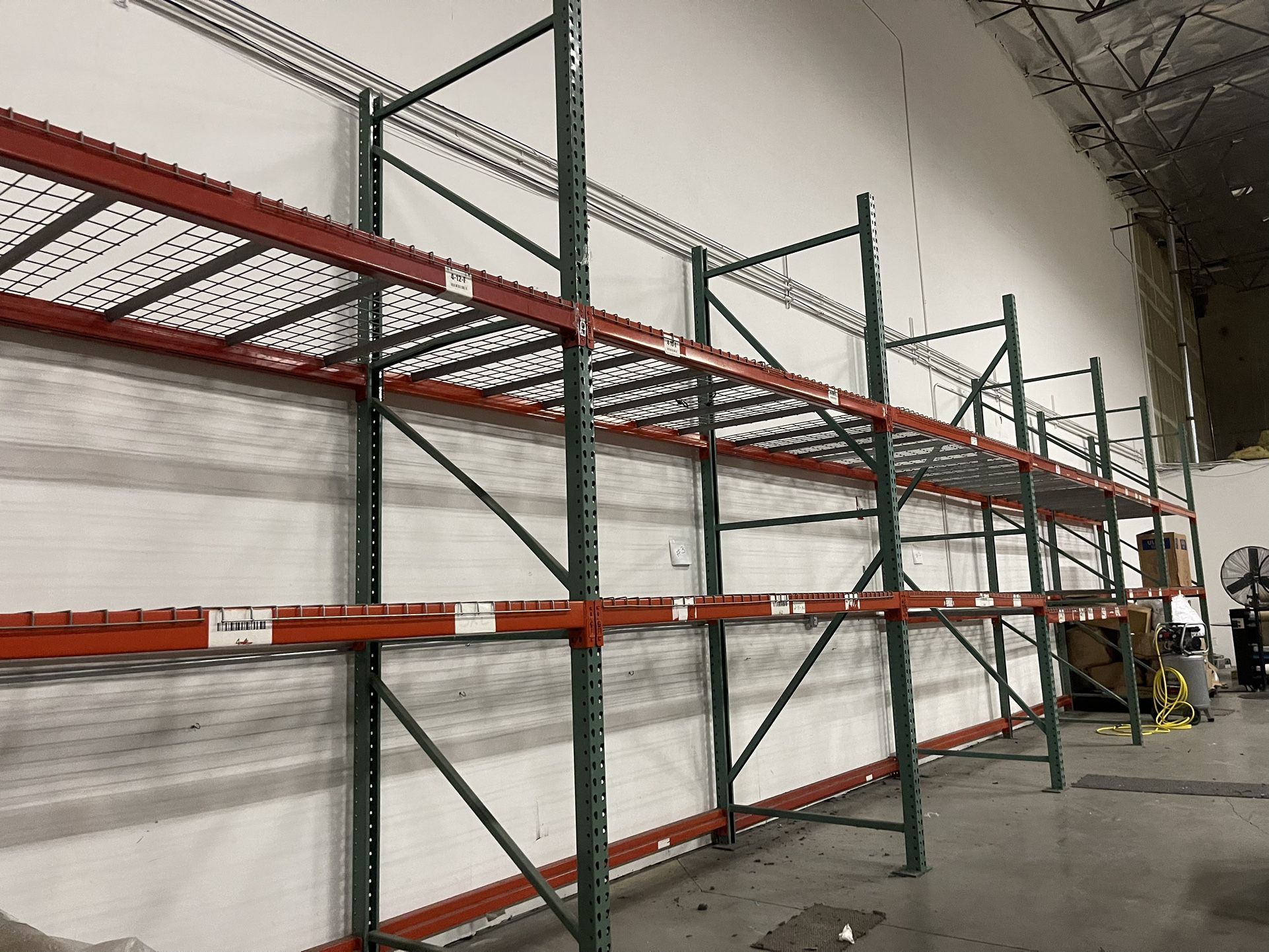 10 Two-Shelf Pallet Rack Starter Unit - 12ft High for Sale in Las Vegas ...
