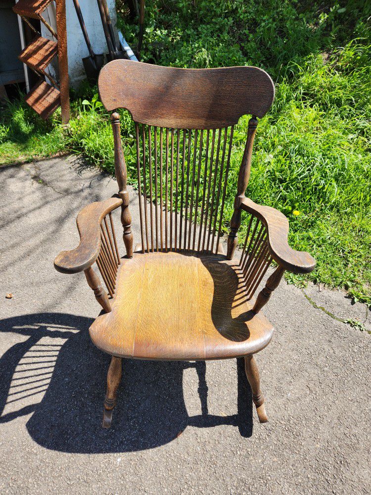 Gorgeous Antique Mission Rocking Chair 