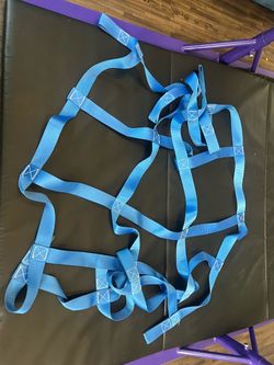 Climbing net for slack line