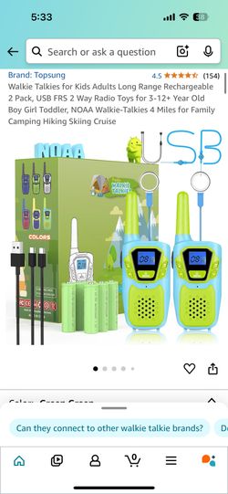 Walkie Talkies Set Of 2