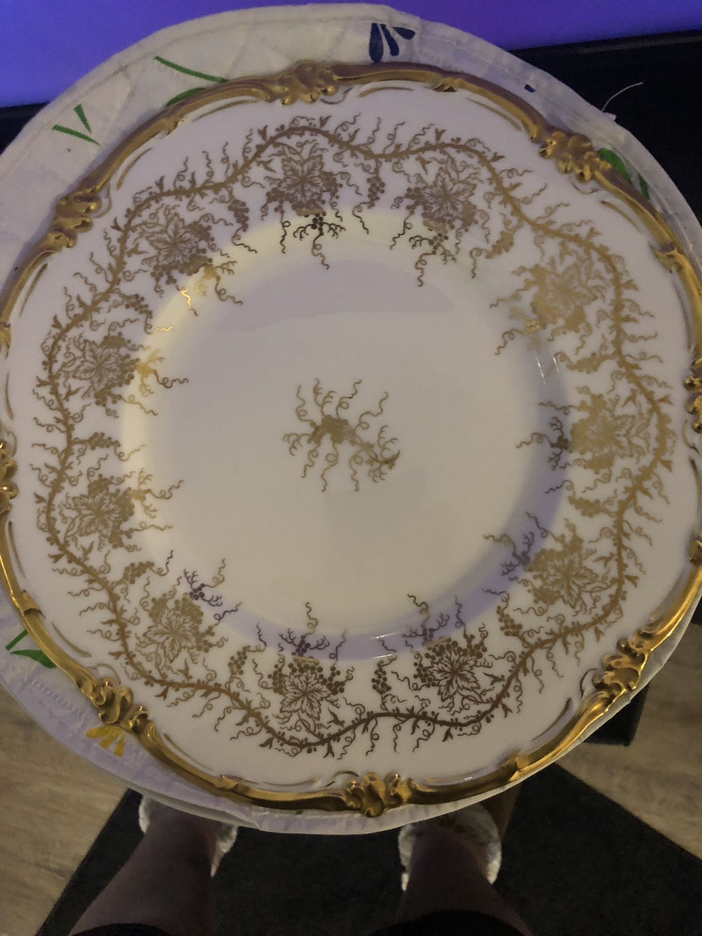 Royal Cauldon Kings Plate1774- 12 Setting Set With Matching Wine, Champagne And Juice Glasses