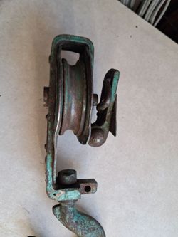 Antique Cast Iron Nautical Block and Tackle Pulley
