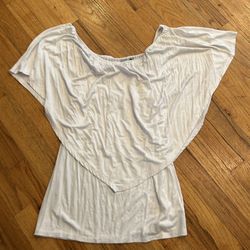 White women's top size large 