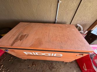 RIDGID+ Equipment 48 Inch Portable Work Box, ORANGE 48 Inches Wide x 24 Inches Deep x 28 Inches High