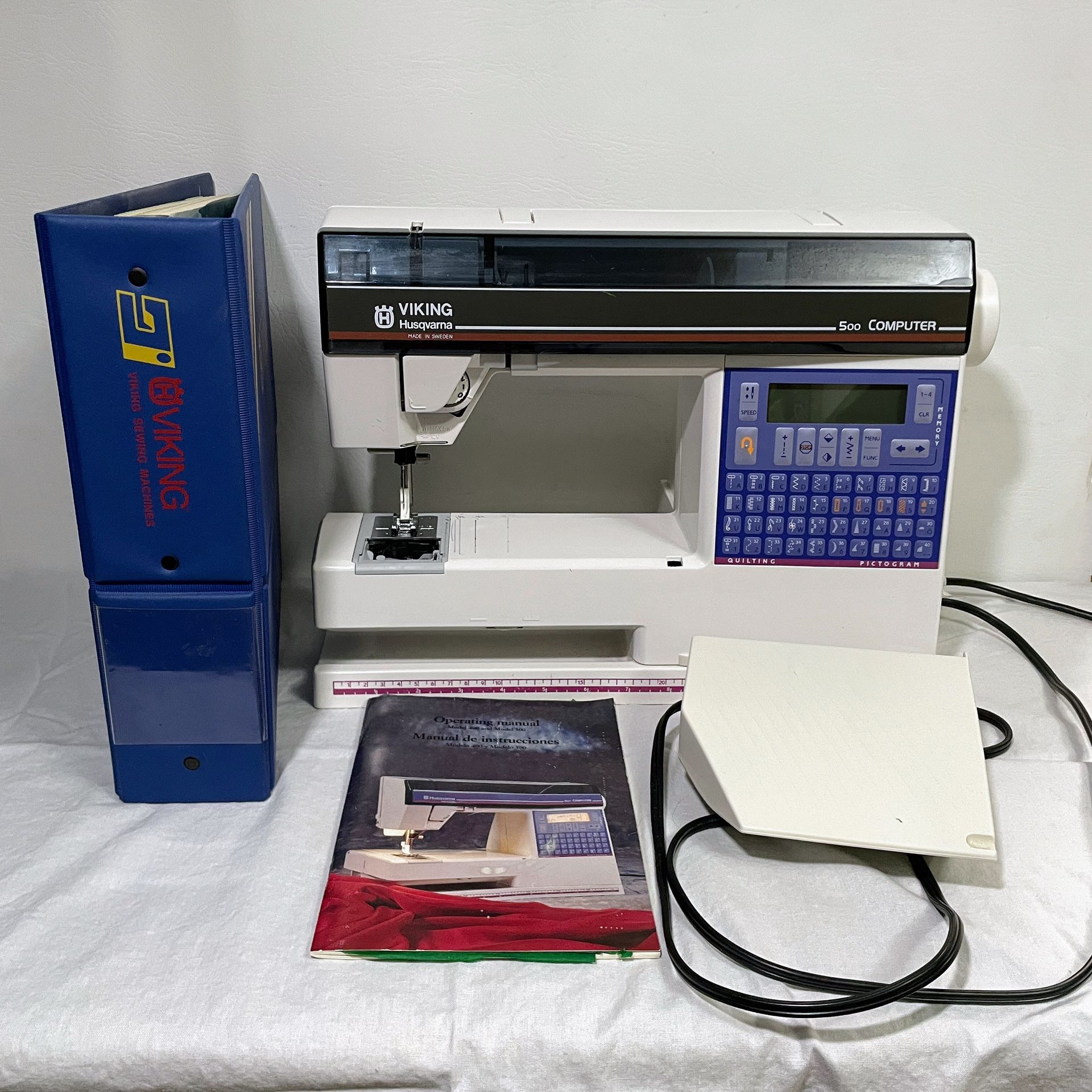 Husqvarna Viking 500 Computer Sewing Machine *Tested, Works Great*