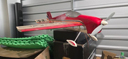 Large RC Airplane Model with Propeller