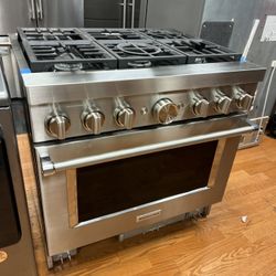Kitchenaid 36” Dual Dual Gas Range 2024