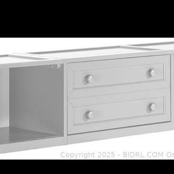 Hillsdale, Schoolhouse 4.0 Wood Captain's Storage Unit, White