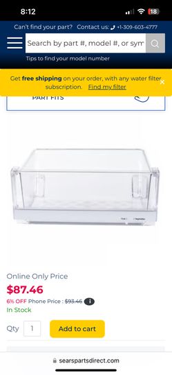 LG LFCS27596S vegetables fruit drawer