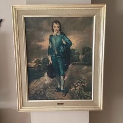 Blue Boy Thomas Gainsborough Framed Portrait Art Print, Made in USA
