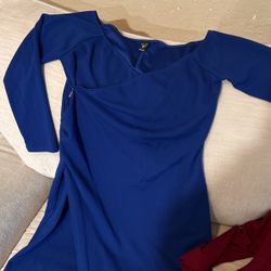 Royal Blue Windsor Dress - Long