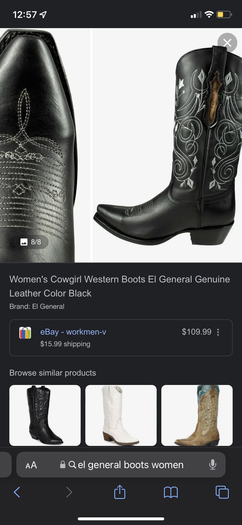 El General Cowboy Boots/ Botas ( CHECK DESCRIPTION)