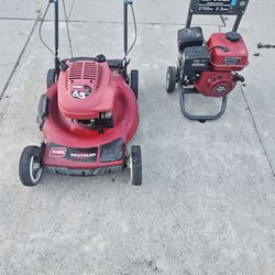 Toro Self Propelled Lawn Mower And Power Washer Both Not Running 