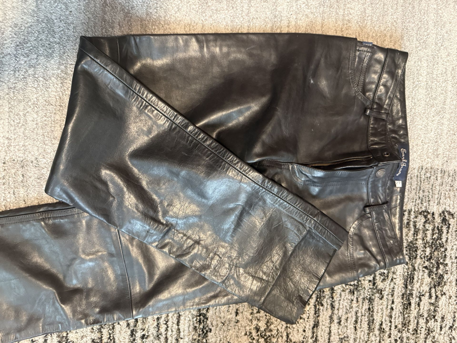 Earl Jeans Leather Pants-size 27