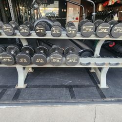 Iron Grip Dumbbells 17.5-52.5 In 5lb Increments 